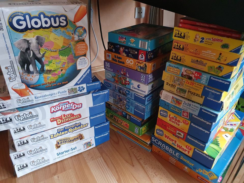 5 Mini-Spiele Mitbringspiele Ravensburger Maulwurf, Biene Maja in Freden