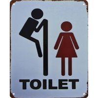 Blechschild Toilette Frau Mann Metall 25x20 NEU Niedersachsen - Bissendorf Vorschau