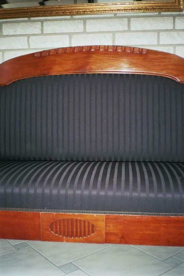 Art Deco-Sofa, Spät-Biedermeier-Sofa ca. 1880 mahagoni dänisch in Wolfsburg