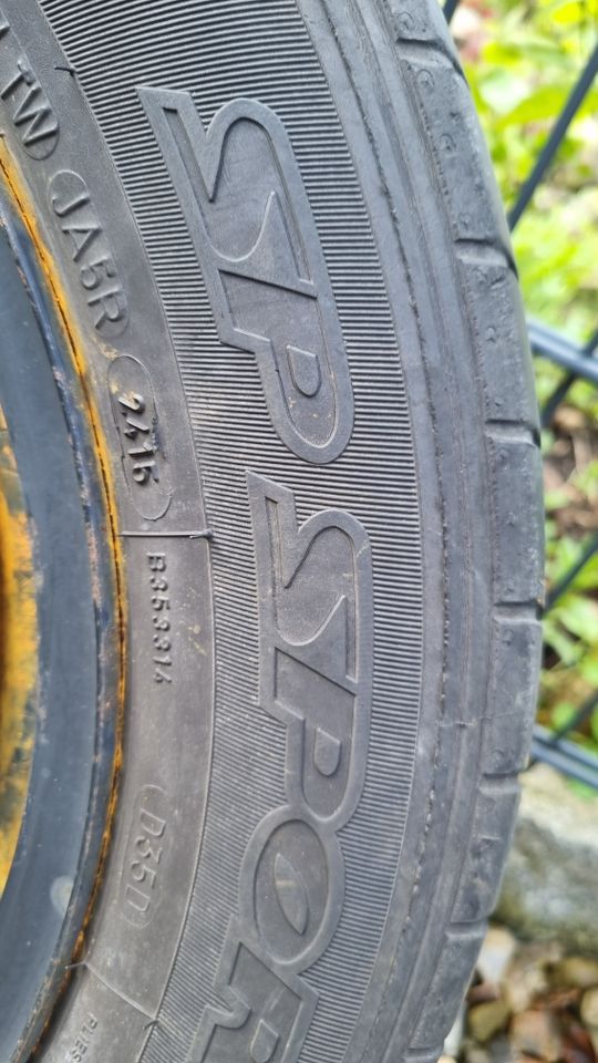 4 Sommerreifen Dunlop Sport 175/65 R 15 84 H auf Stahlfelgen in Kaltenkirchen