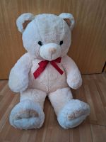 Großer Teddybär weiß mit roter Schleife ca. 69cm Nordrhein-Westfalen - Leverkusen Vorschau
