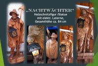 „Nachtwächter“ elektr. Laterne, Holzschnitzfigur, ca.74 cm/84 cm Bayern - Ampfing Vorschau