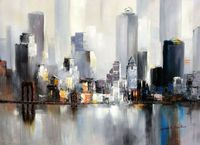 New York Manhattan Skyline im Winter II i98965 80x110cm Ölbild Berlin - Treptow Vorschau