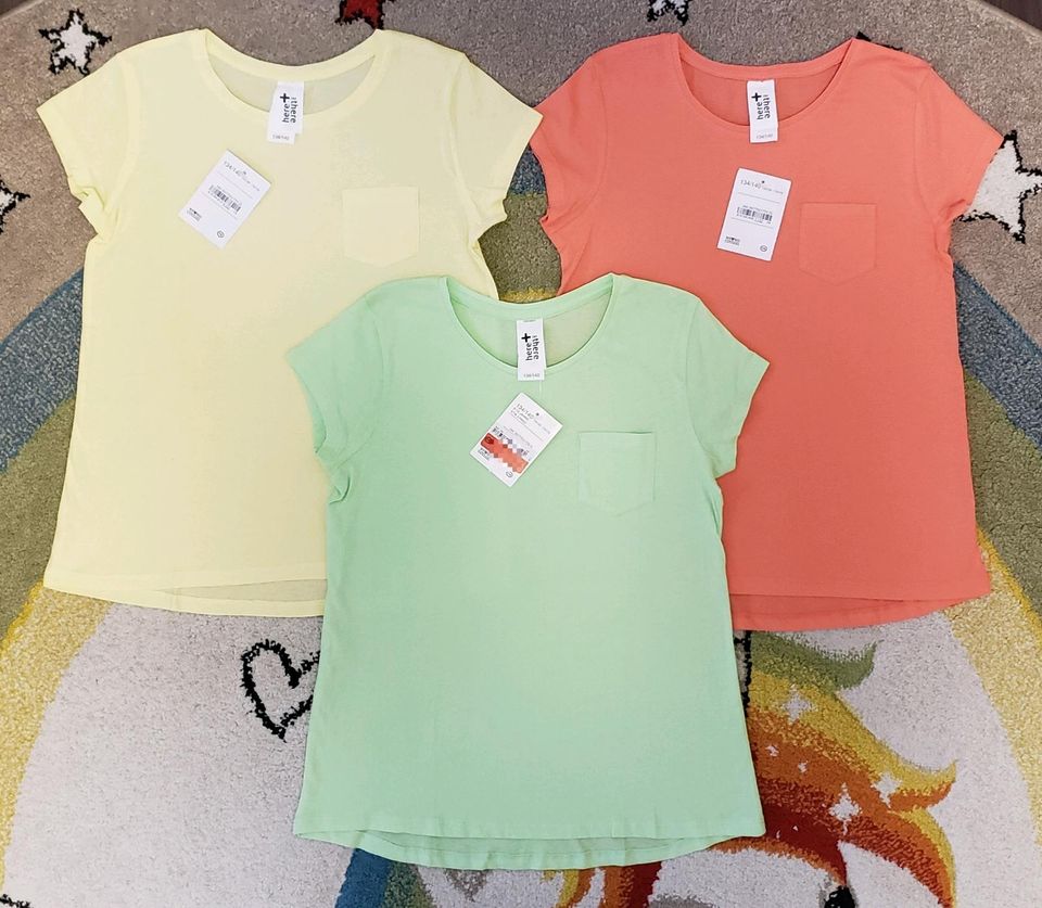 neu 100% Baumwolle 134/140 Sommer T-Shirts C&A Shirt Top Tops in Blankenfelde-Mahlow