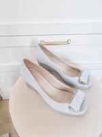Sandalen, Peeptoe, Carlo Pazolini, Hellblau, Grau, 38 Hessen - Kassel Vorschau
