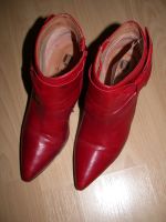 G.K.M Mayer – rote Stiefeletten Gr. 38 - LEDER Absatz: 6 cm Neuw. Hessen - Beselich Vorschau