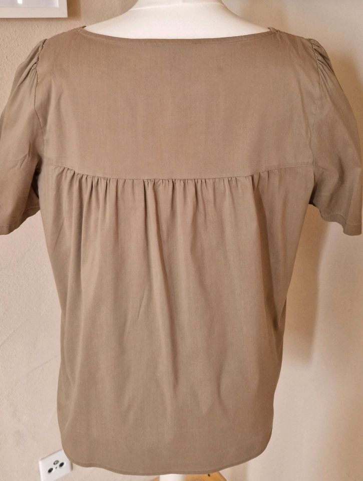 Esprit,  Bluse, Sommerbluse,  beige / khaki, XL in Sundern (Sauerland)