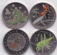 4 x 5 Euro "Insektenvielfalt", stempelglanz Rheinland-Pfalz - Koblenz Vorschau
