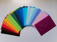20 C6 Briefumschläge Brief-Kuverts Regenbogen-Farben bunt uni Hessen - Kassel Vorschau