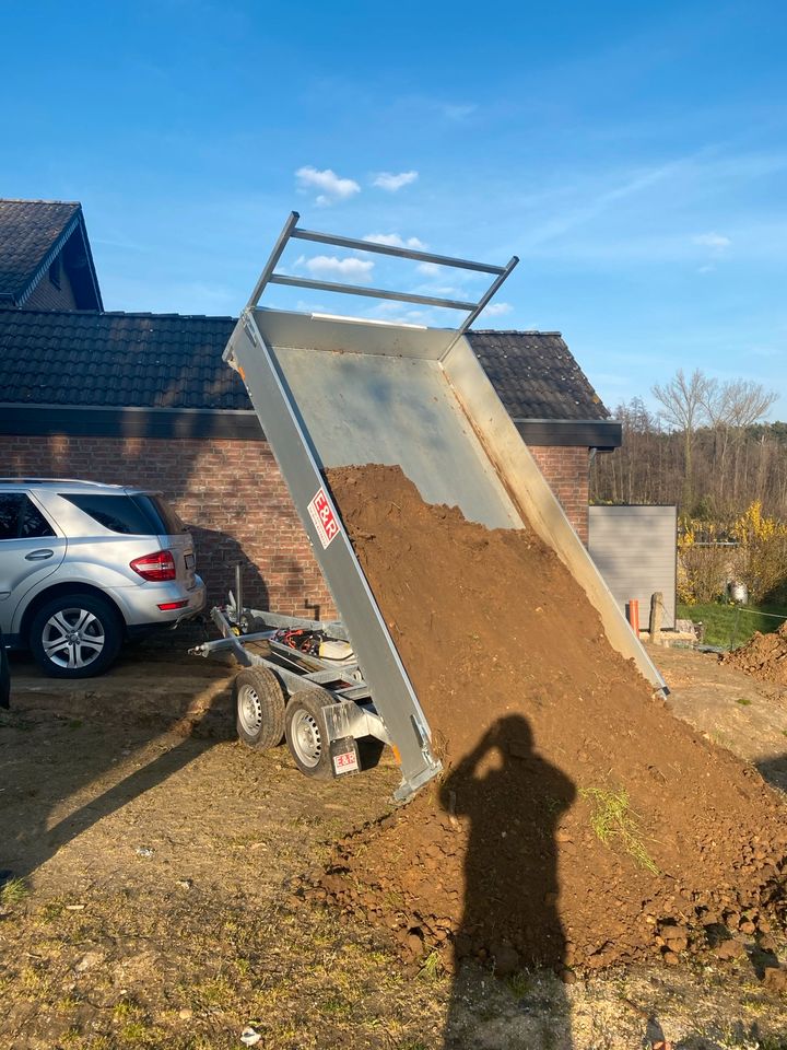 3 Seitenkipper 2700kg Mieten Elektrisch Kippanhänger Leihen in Hückelhoven