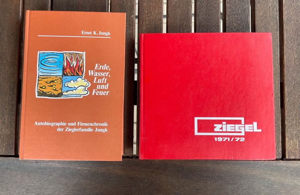 Buch Ziegel 1971/ 72 +Erde, Wasser, Luft und Feuer Ernst K. Jungk in Saulheim