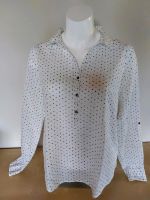 Weiße Bluse, Shirtbluse, mit Sternchen, Gr. 36, top Baden-Württemberg - Bammental Vorschau