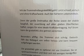 grateKING Trommelreibe "NEU" in Rostock