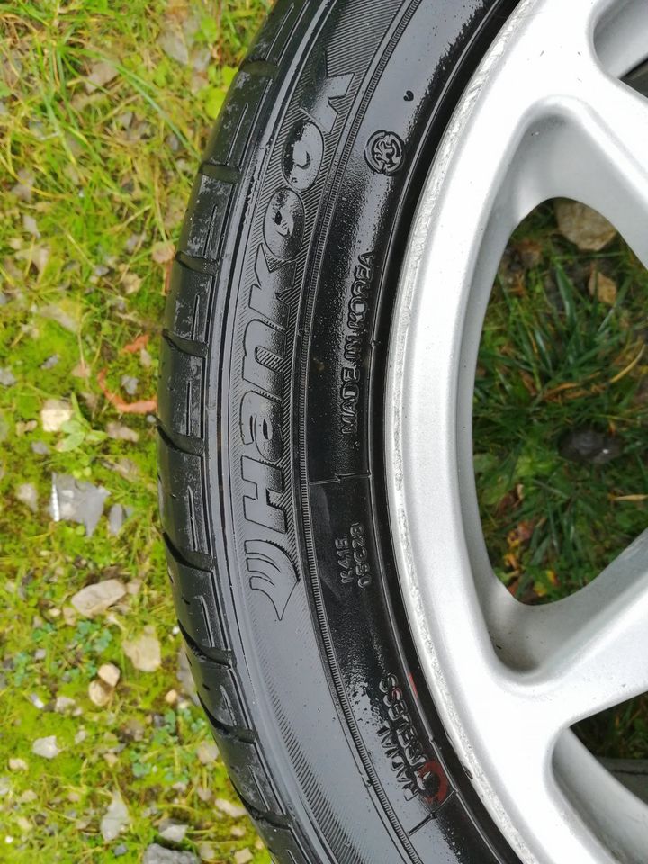 4 Alufelgen 16 Zoll + 2 Reifen 205/45 R16 83H in Weeze