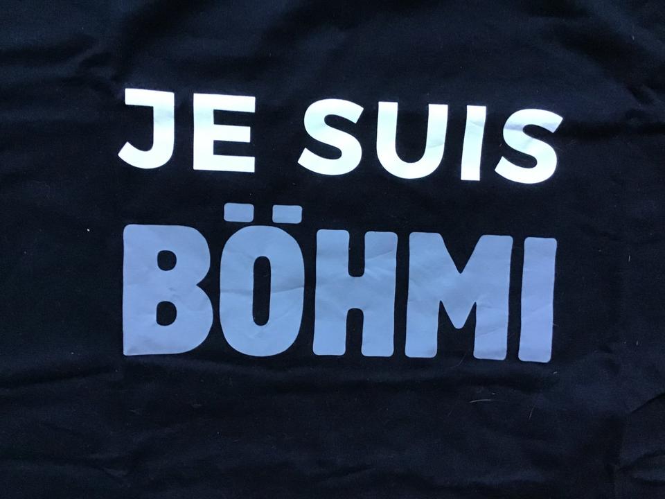 Jan Böhmermann Support T-Shirt schwarz Gr. L Je Suis Böhmi in Dortmund