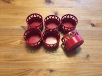 6 Teelichthalter rot aus Metall mit Herzen von IKEA Bayern - Weichs Vorschau