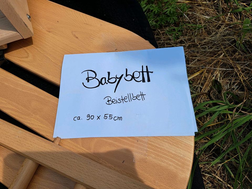 Babybay Beistellbett Babybett groß mit Überbrückung zum Elternbet in Birkenau