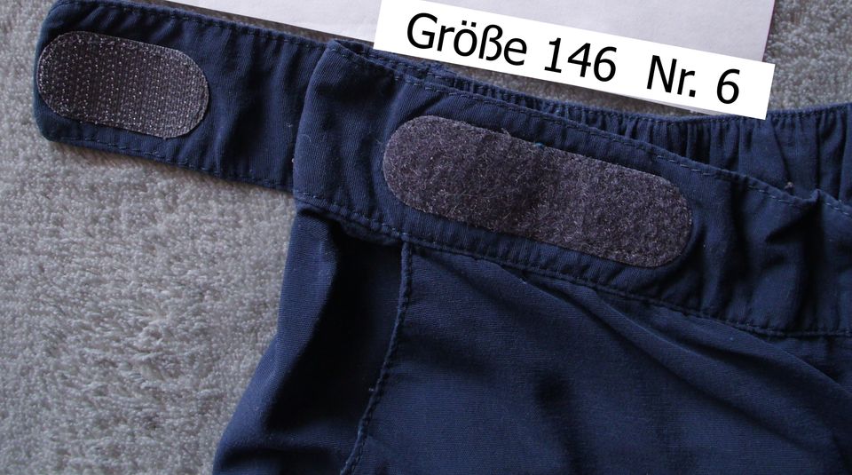 Jako o 3/4 Hose, Robusthose, blau,  Gr. 146, guter Zustand in Breuberg