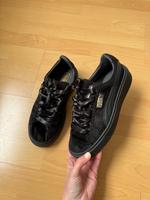 Original Puma Basket in Schwarz Samt / Seide Nordrhein-Westfalen - Gummersbach Vorschau