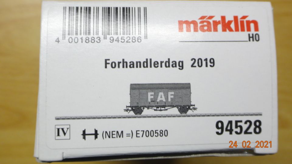 Märklin 94528 ~ Sonderwagen Händlertag in Dänemark 2019 #rar# in Krefeld