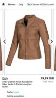 Only kunstleder Jacke neu 36 braun/Cognac Rheinland-Pfalz - Eisenberg  Vorschau