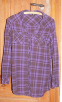 Only Bluse Größe: S, Farbe: Lila /kariert TINA BELT SHIRT Sachsen-Anhalt - Halle Vorschau