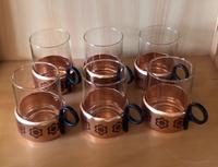 6 schöne DDR Teegläser m/Kupferhaler Ostalgie Glas Retro Vintage Leipzig - Leipzig, Zentrum-Nord Vorschau