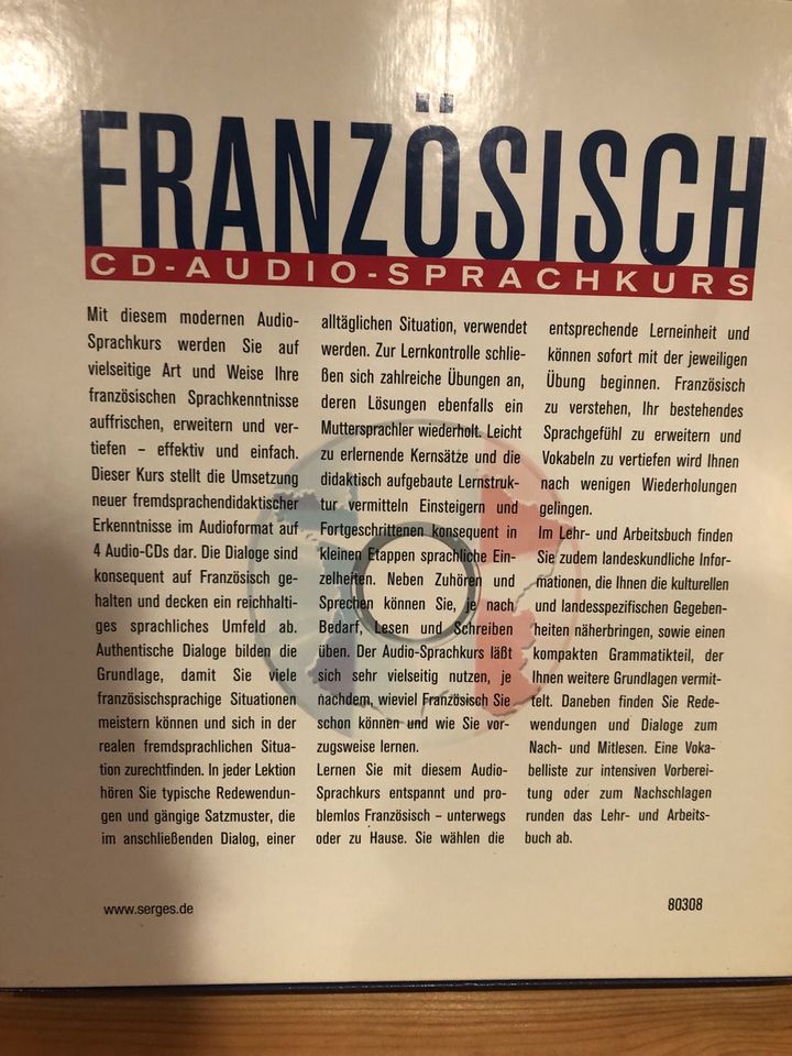 Französisch 4 Audio CD Sprachkurs Buch Set Serges Medien in Berlin