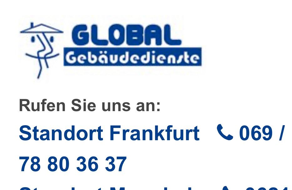 Telefonist Gebäudereinigung im Vertrieb m/w/d Minijob/ Teilzeit in Frankfurt am Main