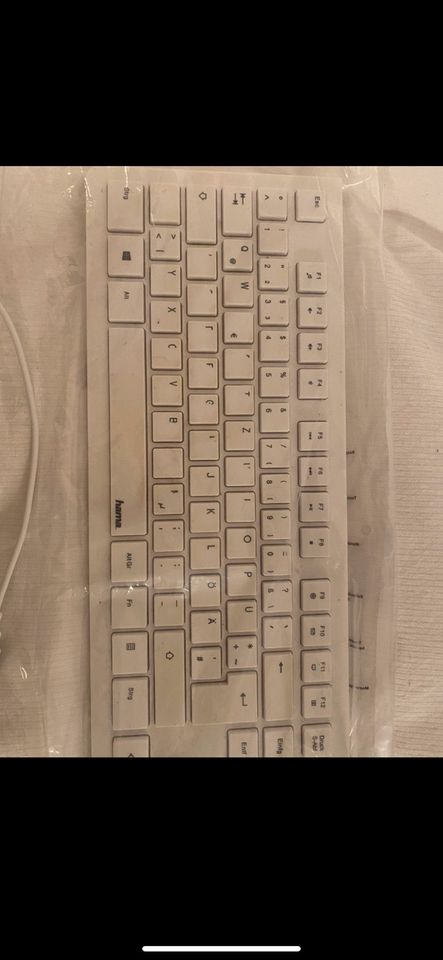 Tastatur Hama weiß Keyboard USB Anschluss in Ravensburg