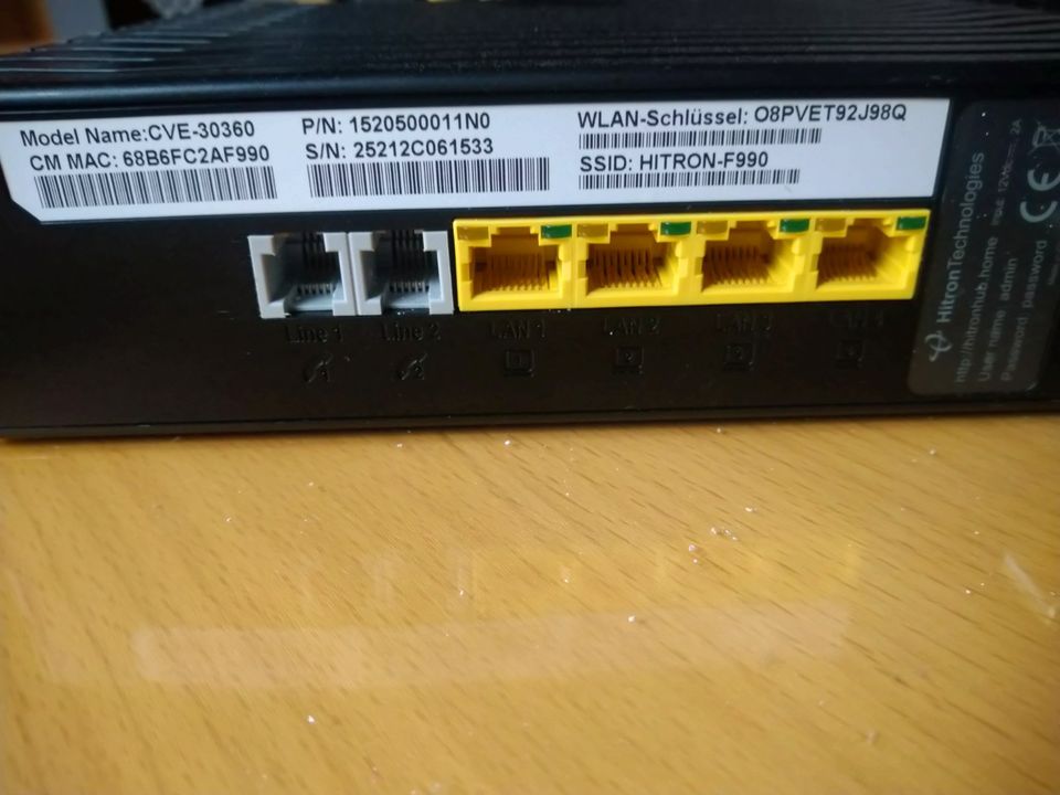 2x WLAN KABELMODEM HITRON CVE-30360 in Neumünster