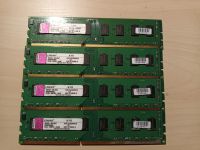 4* Kingston 2 GB DDR3 RAM 8GB Arbeitsspeicher 1333Mhz Quad Kit Bayern - Metten Vorschau