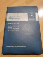 Mercedes Tabellenbuch 1986 Typ 107,124,125,201 Sachsen - Weinböhla Vorschau