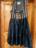 Dirndl Gr. 42 dunkel blau mit Stehkragen Sachsen-Anhalt - Beetzendorf Vorschau