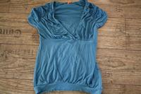 OBJECT Tshirt Shirt gesmokt Puffärmel Jerseyshirt petrolblau S 36 Brandenburg - Neuenhagen Vorschau