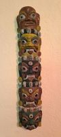 Indische Holzmasken hangeschnitzt bunt Deko Wanddekoration Nordrhein-Westfalen - Löhne Vorschau