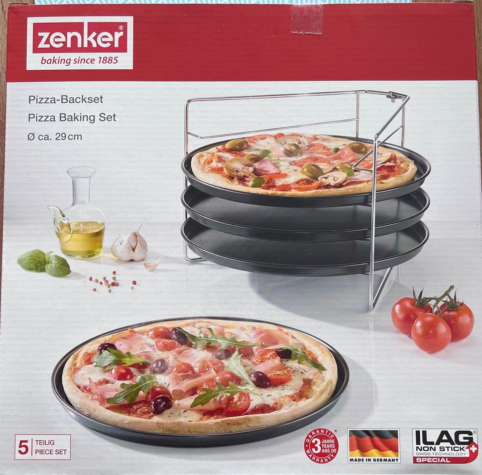 Zenker Pizza Backset für 4 Pizzen zusammenklappbar Backblech in  Niedersachsen - Belm | eBay Kleinanzeigen ist jetzt Kleinanzeigen