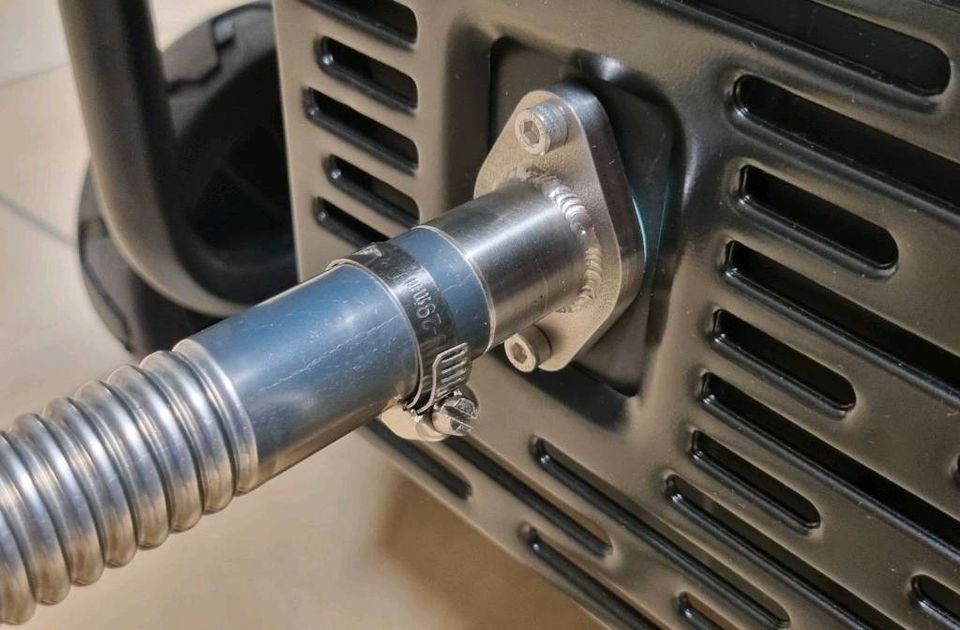 EDELSTAHL ADAPTER FÜR Abgasschlauch nur für Honda Generatoren