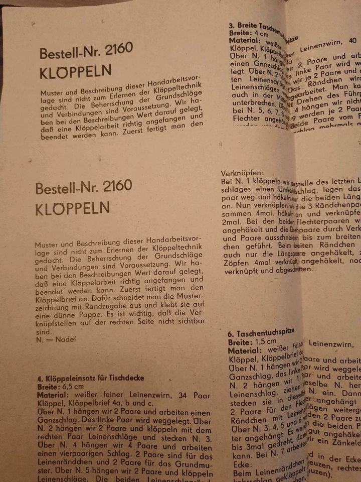 DDR Zeitschrift Klöppeln Nr. 2160 in Zschopau