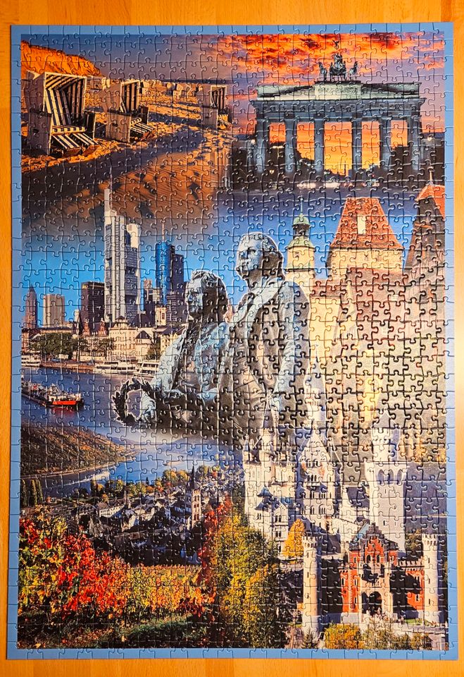 Puzzle, Ravensburger, Quer durch Deutschland, 1000 Tle, No.153312 in Börnsen