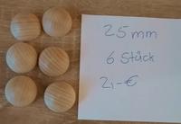 Holz-Halbkugeln ohne Bohrung, 25mm 6 Stück Wandsbek - Hamburg Duvenstedt  Vorschau