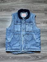 Levis Denim Weste L Blau 90er Vintage Jeans Weste Levi's Jacke Saarland - Schwalbach Vorschau