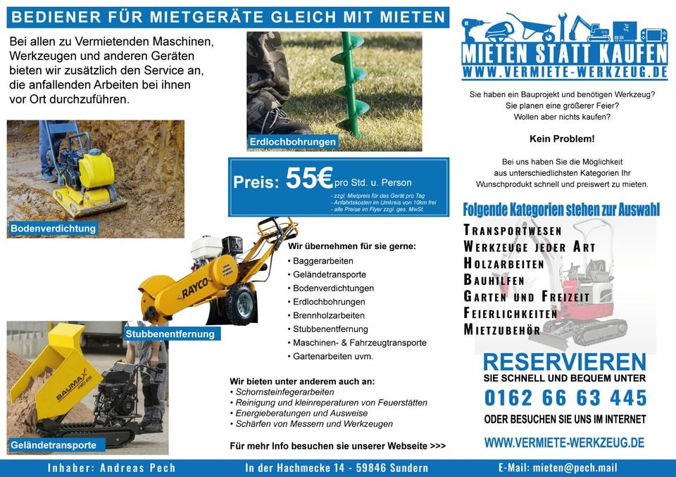 ⚡ Mieten Bodenschleifmaschine Betonschleifer Holzböden ⚡ in Nordrhein