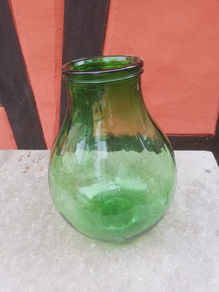 bauchige Bodenvase, H = 37 cm, Öffnung 12 cm, pastellgrün in Bad Rodach