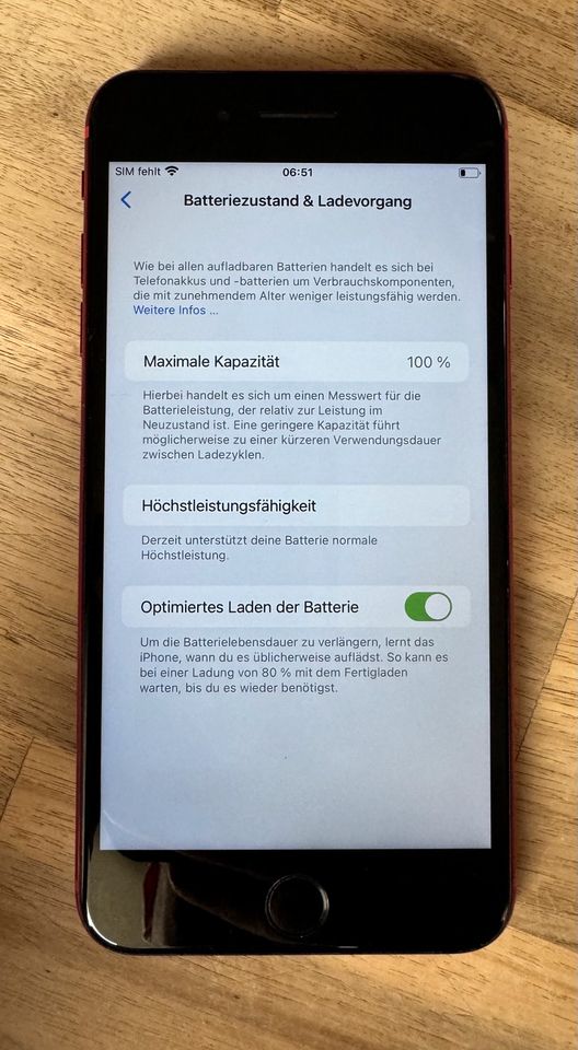 iPhone 8 Plus, 64GB, (PRODUCT)RED Special Edition in Alsheim