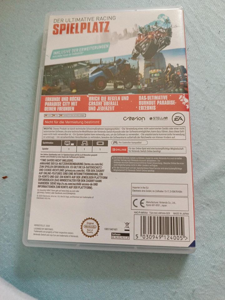 Switch Spiel Burnout Paradise in Werl