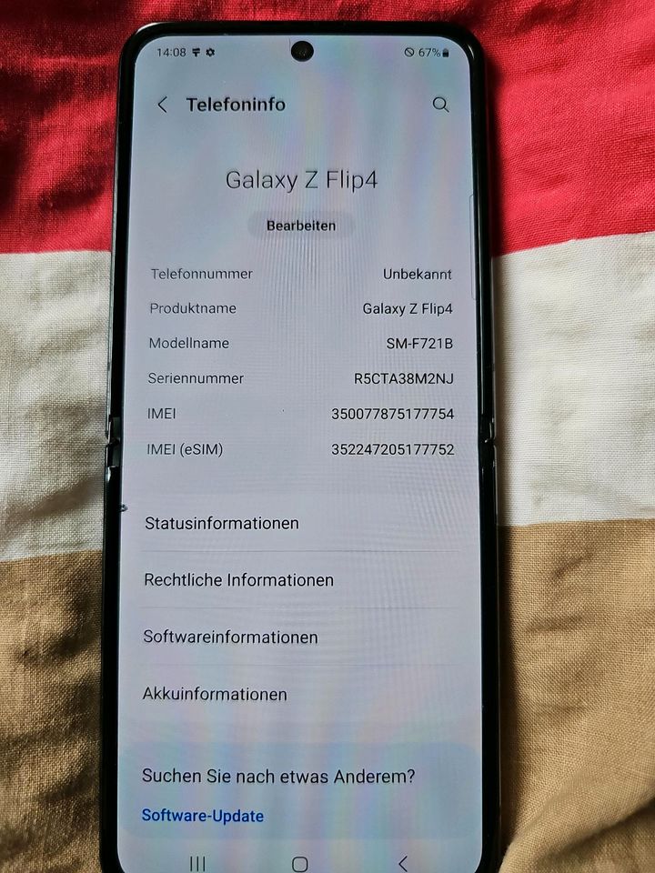 Samsung galaxy Z flip 4, Farbe Schwarz, Top Zustand in Essen