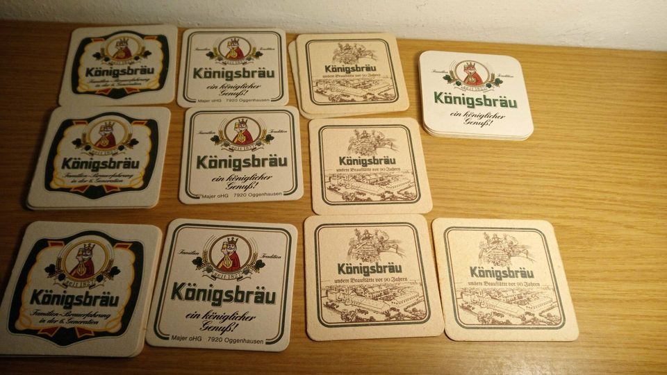 Heidenheim Oggenhausen Königsbräu 22 versch. Bierdeckel in Dillingen (Donau)