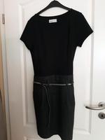 Esprit Kleid Damen kurzarm Gr. 40 schwarz/grau mit Gürtel Nordrhein-Westfalen - Soest Vorschau