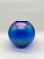 Poschinger Glasvase blau irisierend Vase Glas vintage signiert Niedersachsen - Lehrte Vorschau